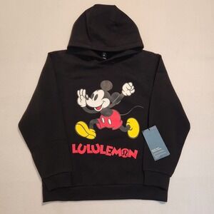 Lululemon Steady State Black Mickey Mouse Hoodie Disney Large